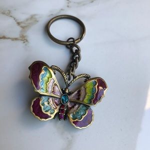 Jay Strongwater Butterfly Keychain